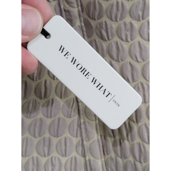 * Women's XL We Wore What Pink Navy Flower Bikini Top Swimsuit Retro Suit NEW WT - Picture 6 of 8